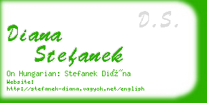 diana stefanek business card